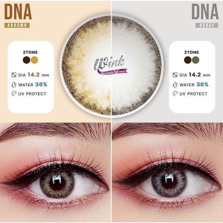 คอนแทคเลนส์-รุ่นdna-brown-gray-ขนาดมินิเท่าตา