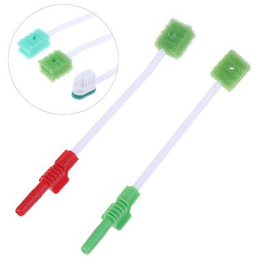 【LZ】▨  ICU Suction Swab Oral Care Single Use Suction Toothbrush System Oral Hygiene Green Head Disposable Medical Sponge Toothbrush