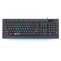 Razeak คีย์บอร์ดเกมมิ่ง มีไฟ Gaming Keyboard rainbow backlight KG8702 Black (สีดำ)