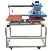 เครืองรีบร้อน เครืองรีบสกรีนเสื้อ 2หัว 40*60cm Up-Slide Pneumatic Double Station Heat Transfer Machine