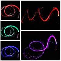 RGB LED Fiber Optic Whip Light 7 Colors Multicolor Battery Power Stage Lights Flow-arts Dance Cosplay Nightclub Whip Lamps
