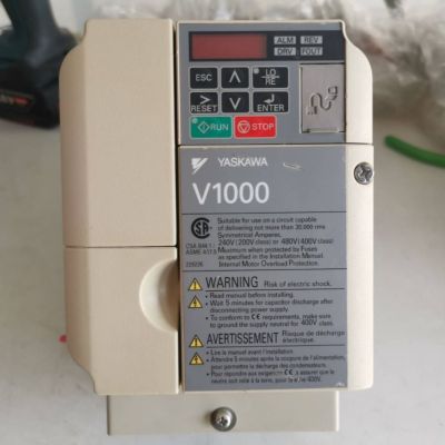 Yaskawa Inverter V1000 Compact Vector Control AC Drive 3Phase, 380-480V CIMR-VU4A0007FAA อินเวอร์เตอร์ อะไหล่เครื่องจักร (มือสอง)