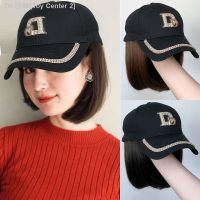 HUAYA Hat Wig Synthetic Short Bob Wig With Baseball Black Hat Naturally Connect Bob Hair Styles Adjustable Cap Wigs For Women [ Hot sell ] Toy Center 2