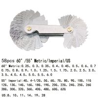 เครื่องวัดปลั๊กด้ายสแตนเลสเมตริกอเมริกันวัดเกลียว60และ55องศามาตรวัดเครื่องวัดค่าด้าย