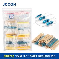 300Pcs 1/2W 0.1~750R Metal Film Resistor Assorted Kit 30Values x 10Pcs=300Pcs Sample Kit Resistors Assortment Kit 0.1R 1R 2R