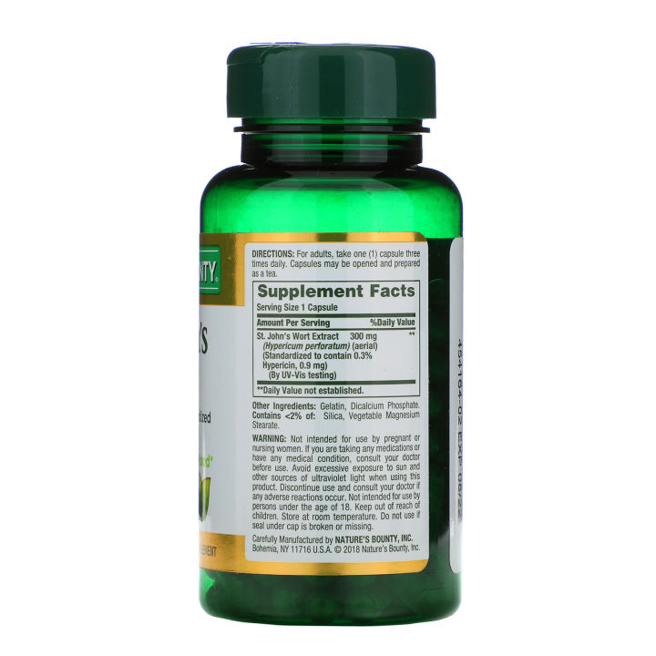 natures-bounty-st-johns-wort-300-mg-100-capsules-เซนต์จอห์นเวิร์ต-100-แคปซูล