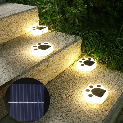【LZ】✕﹍  Luz solar de led para áreas externas lâmpada enterrada com luz decorativa de paisagem à prova dágua para gramado chão jardim 1 peça