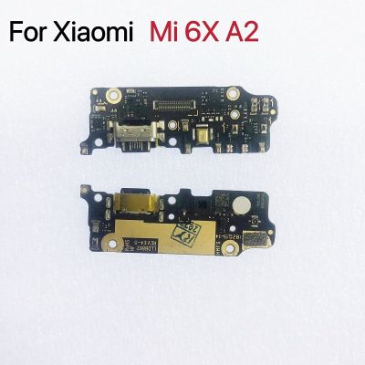 โมดูลไมโครโฟนดั้งเดิม + ตัวเชื่อมต่อบอร์ดเฟล็กซ์ชาร์จพอร์ต USB เหมาะสำหรับ Xiaomi Mi 6X Mi A2เปลี่ยน Mia2