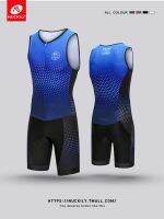 Sleeveless triathlon jumpsuit triathlon mens riding suit high elastic quick-drying sweat-wicking competition equipment