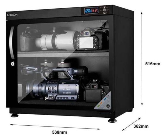 Tủ chống ẩm andbon ad-80hs 80 lít - công nghệ japan + bộ vệ sinh máy ảnh 8 - ảnh sản phẩm 5