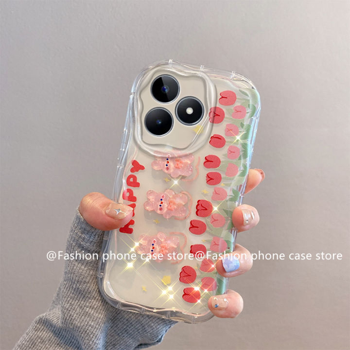 phone-case-เคส-realme-c51-c53-nfc-c33-c35-realme-10-4g-ตุ๊กตา3d-สีมาการองเคสลายการ์ตูนน่ารักกันกระแทกกรอบซิลิโคนนิ่ม2023