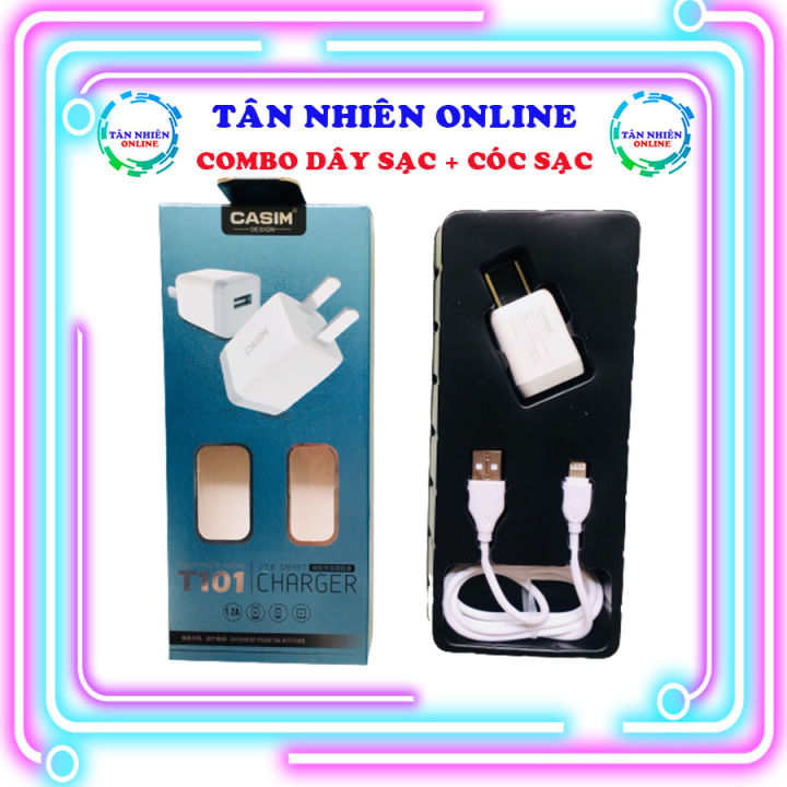 Hỏa tốc] Cáp sạc điện thoại đuôi Lightning, Củ sạc điện thoại đi kèm, bộ  sạc điện thoại gồm cóc sạc, dây sạc , sạc điện thoại tiện lợi, Tân Nhiên  Online |