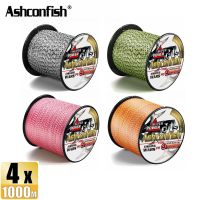 Ashconfish 4เส้น1000เมตรเอ็นตกปลาถัก PE เส้น X4เส้น2-80LB