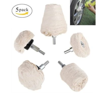 DHH-DDPJ5pc/set 6mm Shank Buffing Polishing Wheel Kit For Drill Polishing Pad Polisher Polishing Mop Wheel Grinding Head For Dremel Tool