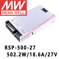 หมายถึงดี RSP-500-27 Meanwell 27VDC 18.6A 502W เอาท์พุทเดียวกับ PFC ฟังก์ชั่นแหล่งจ่ายไฟร้านค้าออนไลน์