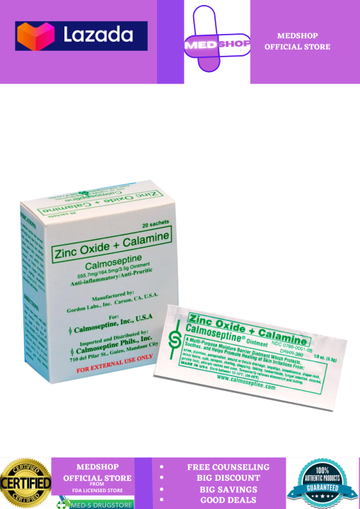 Calmoseptine Ointment sachet 2 pcs for insect bites multipurpose