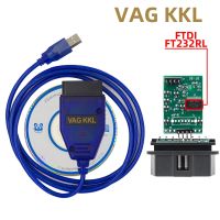 ▨㍿ Newest VAG KKL 409.1 Red blue PCB Board 9241A Chip FTDI FT232RL For VAG KKL USB Tool OBD2 USB Diagnostic VAG409.1 KKL Switch