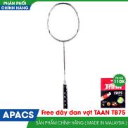 Vợt cầu lông APACS ONE MALAYSIA tặng kèm dây đan vợt+quấn cán vợtTrắng