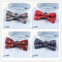 Trendy mens suit British bow tie