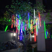 3050ซม. 8หลอดฝนดาวตก LED String ไฟตกแต่งต้นคริสต์มาส Street Garland สำหรับตกแต่ง Noel ใหม่ปี Navidad