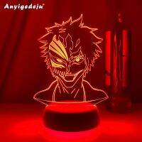 □﹊ New Anime Bleach Mask Face Led Night Light Lamps for Kids Bedroom Decoration Nightlight Gift for Children Study Room Decor Light