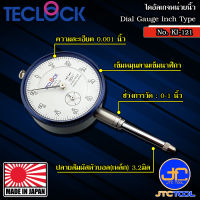 Teclock ไดอัลเกจนิ้วแกนวัดยาวความละเอียด 0.001นิ้ว ขนาด 0-1นิ้ว รุ่น KI-121 - Long Stroke Dial Indicator Graduation 0.001" Range 0-1" No.KI-121