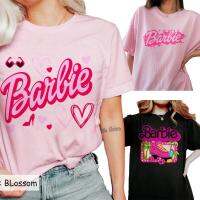 28 Styles Fashion Ladies Barbie Short Sleeve Kawaii Cartoon All-Match Round Neck T-Shirt Anime Girls Breathable Tees Tops Gifts