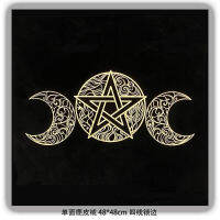 Triple Moon Altar ผ้า Alter ผ้า Moon Phases โหราศาสตร์ Tarot การ์ด Divination พิเศษผ้าปูโต๊ะคาถา Man Cave Room Bar