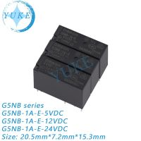 รีเลย์สัญญาณ2ชิ้น G5nb-1a-E-5vdc 12vdc G5nb-1a-E-24vdc ชุดเปิดตามปกติ3a 4ฟุต