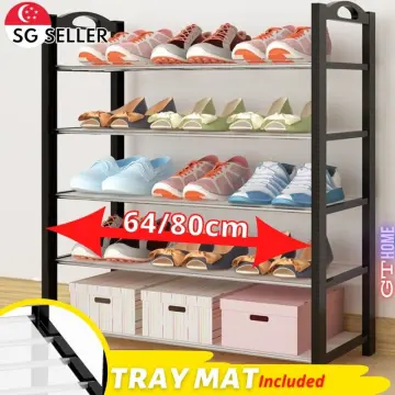 1pc Random Color Space-saving Double-layer Shoe Storage Rack Shoe Holder Cabinet  Organizer For Sneakers, Flip-flops, Sandals