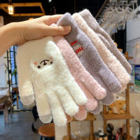 Stylish Winter Gloves For Women Five Finger Gloves For Women Students Winter Gloves Winter Gloves For Women Plush And Thick Gloves