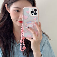 For 13 Cute Caring Jade Dog Phone Case For 12 11 Pro Max X XR XS Max High Transparency Oval Shell Soft TPU Cover