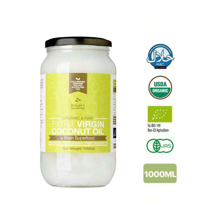 Nature's Superfoods Organic Extra Virgin Coconut Oil (Glass Jar