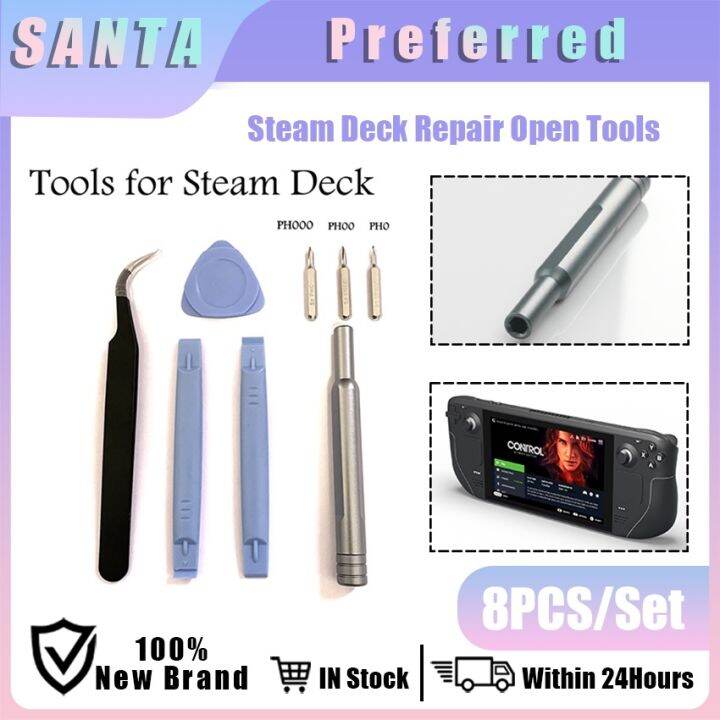 8Pcs/Set Steam Deck Game Controller Repair Open Tools PH000 PH00 PH0