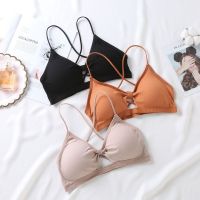 Thread Bow Comfortable Breathable Beauty Back Tube Top Underwear Triangle Bra