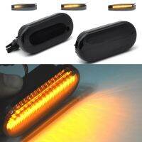 เครื่องหมายไฟ Led ด้านข้าง2x ไหลสำหรับที่นั่งโฟล์คสวาเก้นฟอร์ดกอล์ฟสีดำ