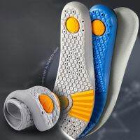 1pair Memory Foam Insoles for Shoes Sole Mesh Deodorant Breathable Cushion Running Insoles for Feet Man Women Orthopedic Insoles