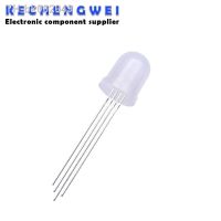 ☏▥ 10pcs 10mm 4pins full-color RGB LED Common Anode / Cathode Transparent / Fog F10mm Tri-Color Light Emitting Diode Red Green Blue