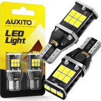 AUXITO 2ชิ้นไฟ LED สวนสาธารณะ T15 W16W ไม่มีข้อผิดพลาด912 T15กลับขึ้นกลับด้านโคมไฟสัญญาณไฟไฟท้าย Canbus