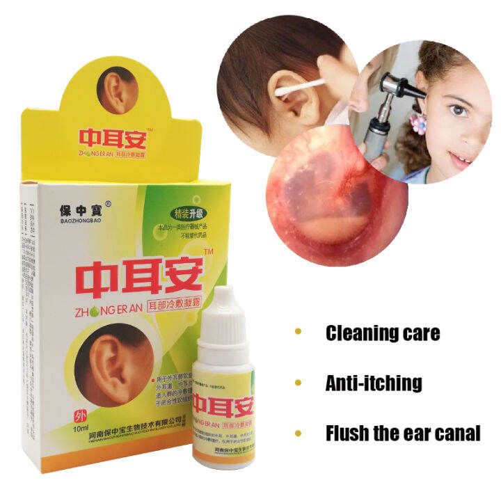 Tinnitus Liquid Ear Drops Infection Treatment Cleaning Liquid Ear