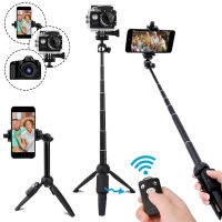 บลูทูธเข้ากันได้ Selfie Stick ยืดศัพท์ระยะไกล DSLR ขาตั้งกล้อง Monopod สำหรับ 11 Pro Max มาร์ทโฟน S Elfie ติด