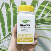 ไนอะซิน วิตามินบี 3 Niacin Vitamin B3 100mg 100 Capsules (Natures Way®)