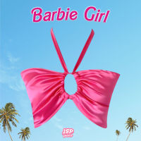 JSP Barbie Girl เสื้อคล้องคอสายเดี่ยว สีชมพู