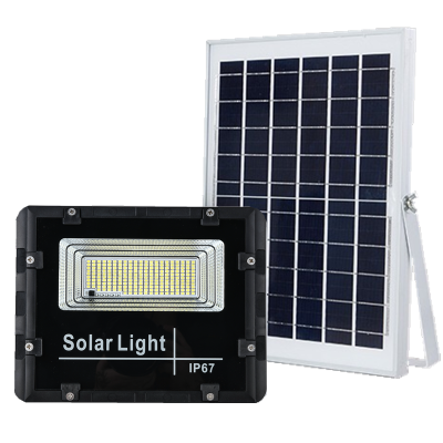 FIRST-Lightโคมไฟโซล่าเซลล์ แผงเซลล์แสงอาทิตย์ ติดหลังคาSolar lights โคมไฟสปอตไลท์ กันน้ำ คุณภาพสูง solar spot light 60W solar cell รับประกัน 2 ปี