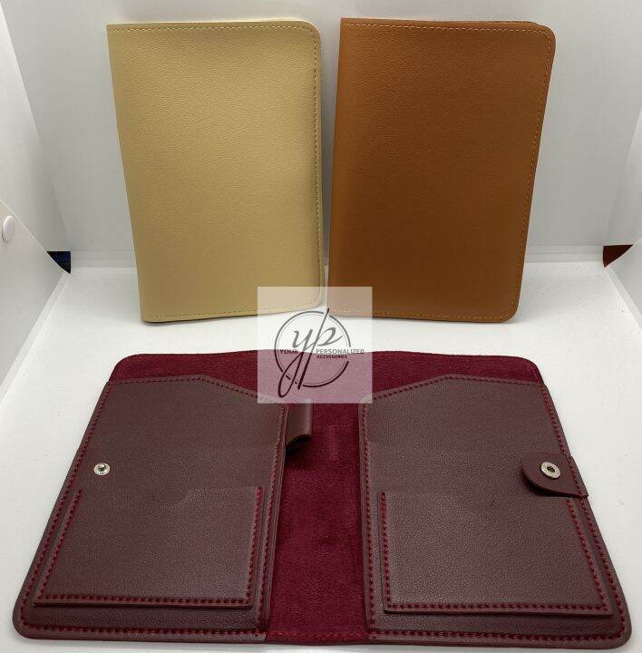 Personalized Dual Passport Holder with Pen holder Lazada PH