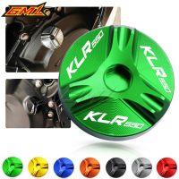 ฝาปิดช่องระบายน้ำมันเครื่องสำหรับ Kawasaki KLR650 KLR 650 1984-2015อุปกรณ์เสริมจักรยานยนต์อะลูมิเนียมฝาปิดช่องจ่ายน้ำมัน