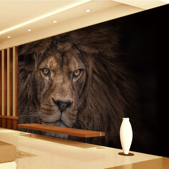 hot-photo-wallpaper-custom-3d-stereo-hd-wildlife-lion-backdrop-wall-mural-hotel-living-room-classic-decor-wall-paper-papel-de-parede
