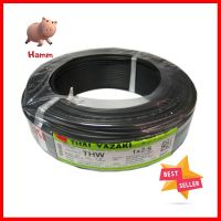 สายไฟ THW IEC01 YAZAKI 1x2.5ตร.มม. 100 ม. สีดำELECTRIC WIRE THW IEC01 YAZAKI 1X2.5SQ.MM 100M BLACK **สามารถออกใบกำกับภาษีได้ค่ะ**