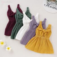 Newborn Baby Girl Dress Princess Baby Dress Sleeveless Dress Clothes Girl Dress Bow Summer Clothes