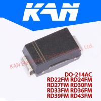 50PCS RD22FM RD24FM RD27FM RD30FM RD33FM RD36FM RD39FM RD43FM SMA (DO-214AC) Patch ซีเนอร์ไดโอด